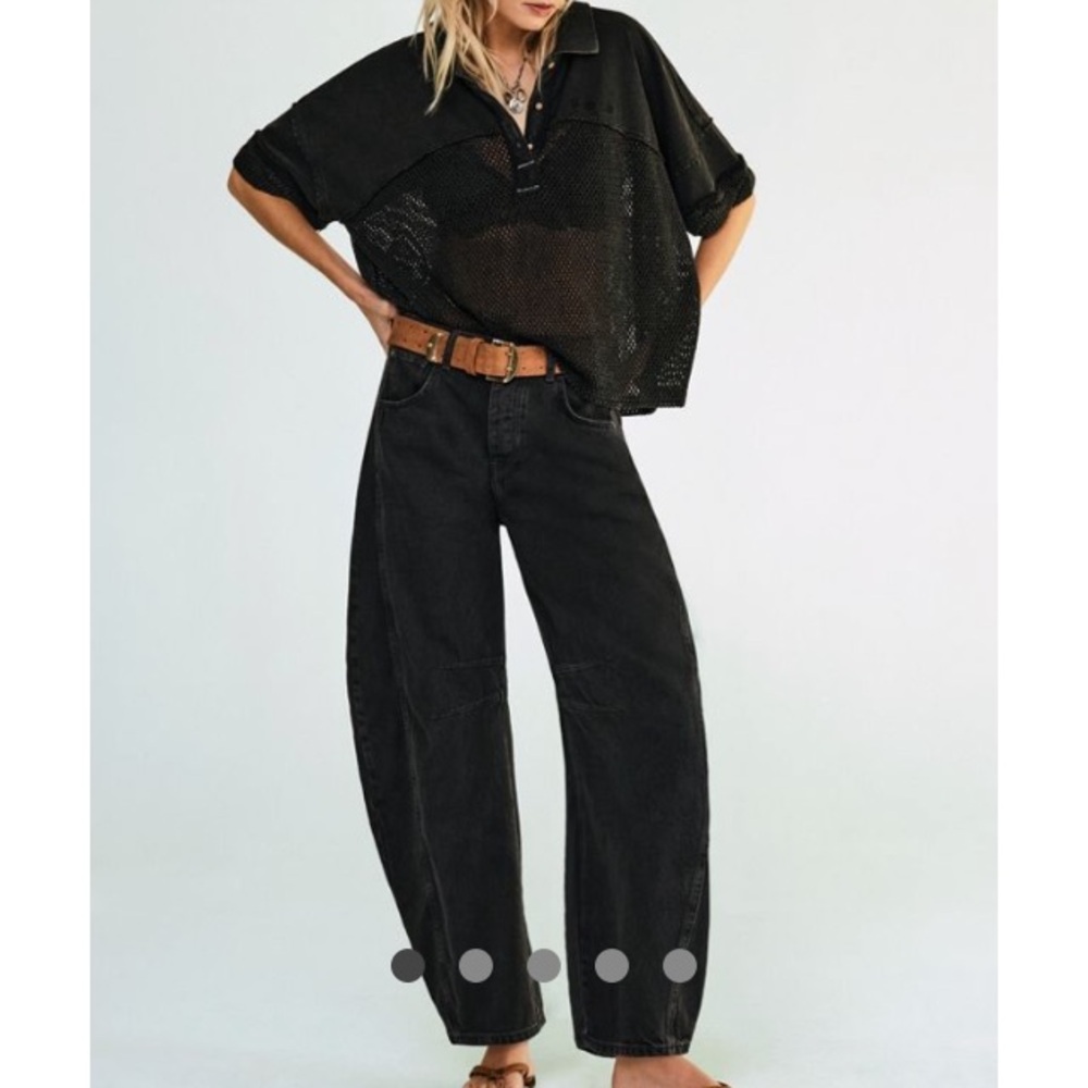 Good Luck Barrel Jeans Black